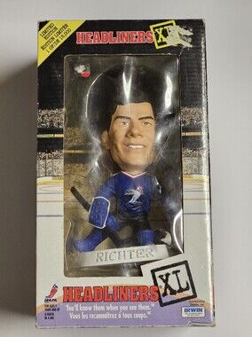 Vintage 1998 Mike Richter Headliners XL Bobblehead Figure - NY Rangers NIB
